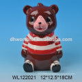 Lovely bear design ceramic saving money bank